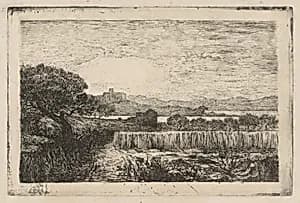 Village Overlooking a Bay by André-Marie-Paul Borel