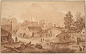 Village with Pond
