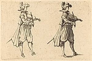 Violinist by Jacques Callot