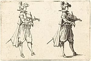 Violinist by Jacques Callot