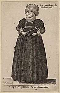 Virgo Nuptialis Argentinensis by Wenceslaus Hollar