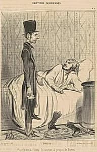 Visite matinale d'un créancier by Honoré Daumier