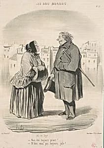 Vous êtes toujours galant! ... by Honoré Daumier