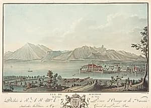 Vue de Schadau by Charles-Melchior Descourtis