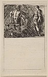 Vulcan and Thetis by Stefano Della Bella
