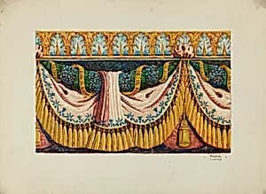 Wall Paper Border Design by Frances Lichten