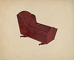 Walnut Cradle by Edward A. Darby