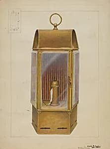 Wardroom Lamp from "Constitution" by James M. Lawson and Gordon Saltar