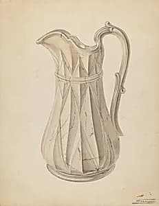 Wash Bowl and Pitcher by Frank Fumagalli