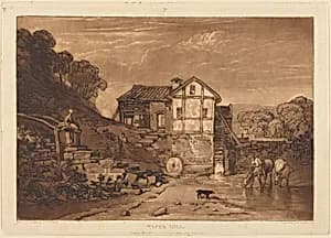 Water Mill by Joseph Mallord William Turner and Robert Dunkarton
