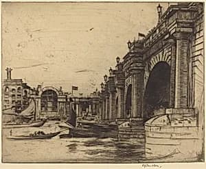Waterloo Bridge, No. 1 by David Young Cameron