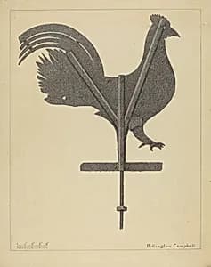 Weather Vane - Cock by Rollington Campbell