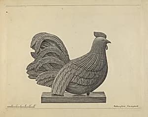 Weather Vane - Cock by Rollington Campbell