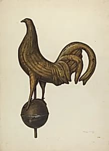 Weather Vane - Cock by Mina Lowry