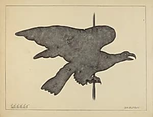 Weather Vane - Eagle by Milton Grubstein