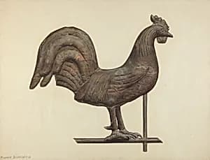Weather Vane Finial by Maurice Blumenfeld