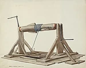 Well with Movable Beam by Majel G. Claflin