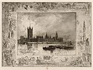 Westminster Palace by Félix-Hilaire Buhot