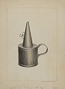 Whale Oil Lamp by James M. Lawson