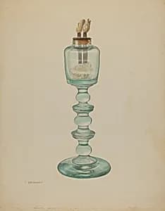 Whale Oil Lamp by Isidore Steinberg