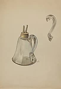 Whale Oil Lamp by Margaret Stottlemeyer