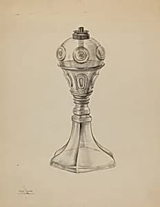 Whale Oil Lamp by Charles Caseau