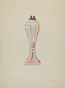 Whale Oil Lamp by David S. De Vault