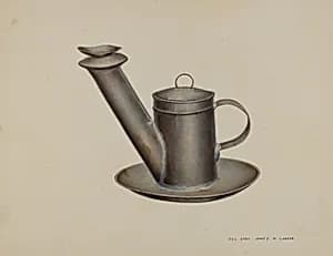 Whale Oil Lamp by James M. Lawson