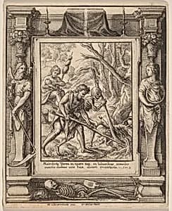 When Adam Delved by Wenceslaus Hollar after Hans Holbein the Younger after Abraham van Diepenbeeck