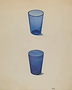 Whiskey Glasses (Cobalt) by Edward White