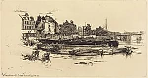 Whistler's House, Old Chelsea by Francis Seymour Haden