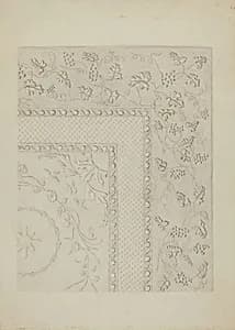 White Quilted Coverlet by Edward L. Loper