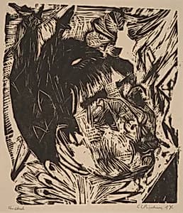 Wife of Professor Schaxel by Ernst Ludwig Kirchner
