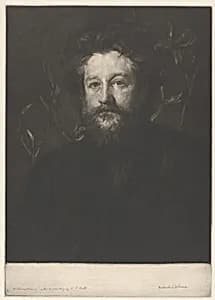William Morris by Malcolm Osborne, after George Frederic Watts