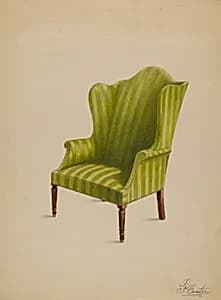 Wing Chair by Ferdinand Cartier