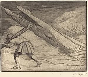 Winter, 1st plate (L'hiver) by Alphonse Legros