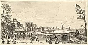Winter Landscape by Jan van de Velde II