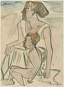 Woman and Child by Max Pechstein