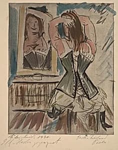 Woman at a Mirror by Paul Kleinschmidt