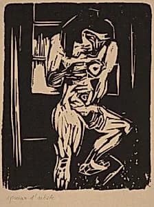 Woman Before Window by Albert Müller