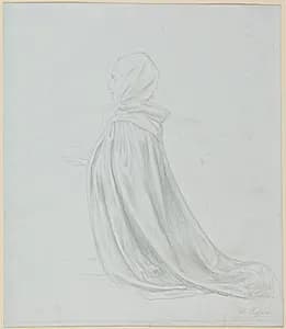 Woman in a Cloak by Alphonse Legros