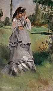 Woman in a Park by Auguste Renoir