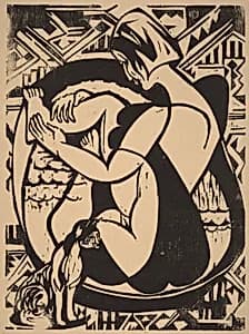 Woman in the Bathtub by Ernst Ludwig Kirchner