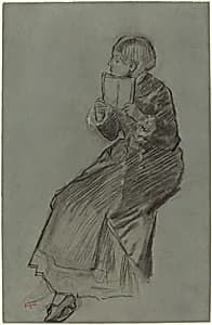 Woman Reading a Book by Edgar Degas