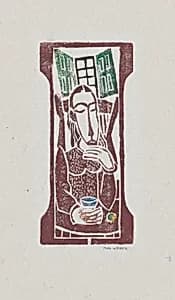 Woman Seated at Table by Max Weber