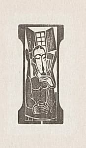 Woman Seated at Table by Max Weber