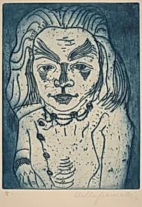 Woman with a Necklace by Walter Gramatté