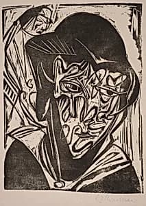 Woman with a Veil by Ernst Ludwig Kirchner