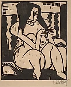 Woman with Loose Hair by Karl Schmidt-Rottluff