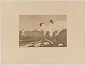 Women Bathing (Badende kvinner) by Edvard Munch